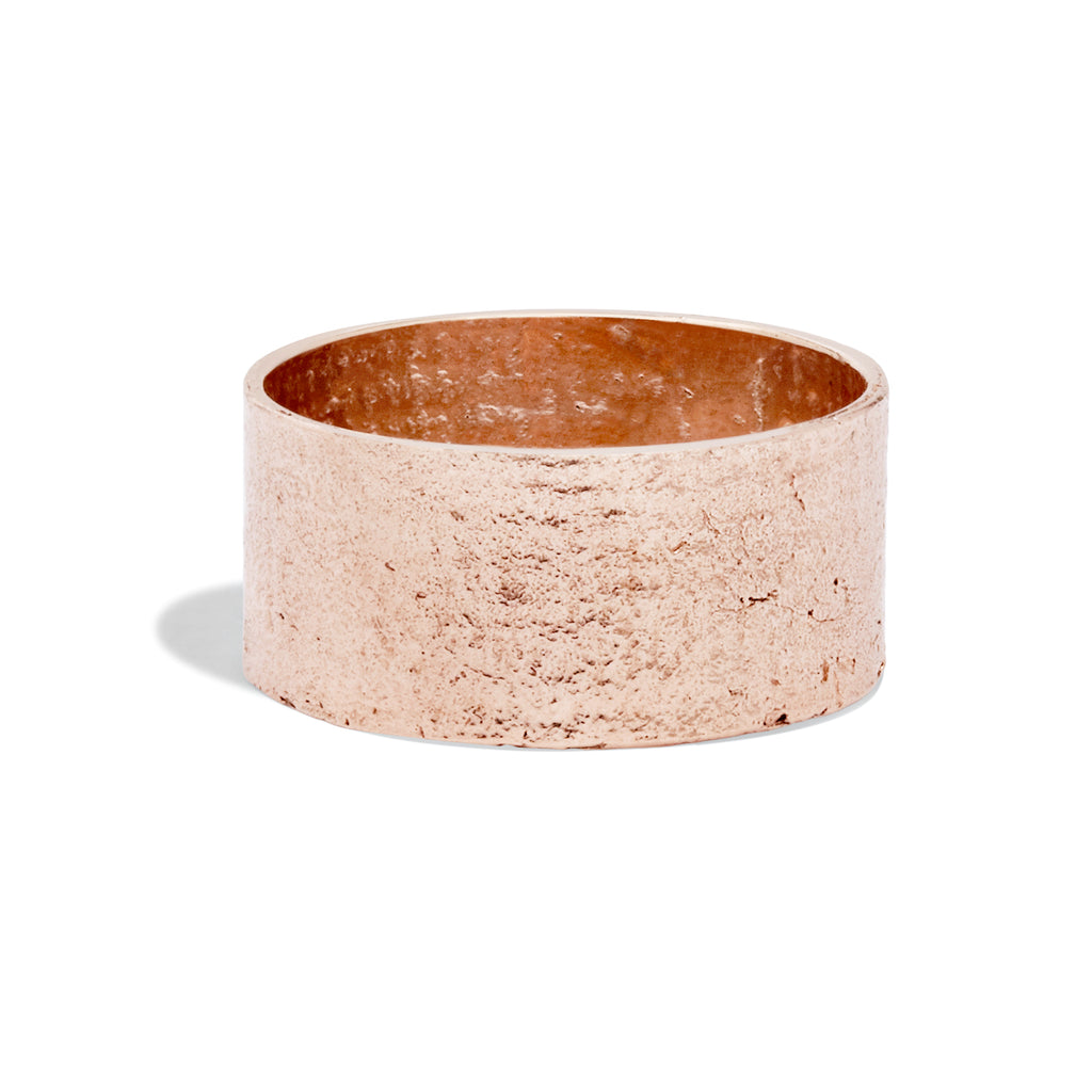 Women's Cigar Paper Ring in 9k Rose Gold