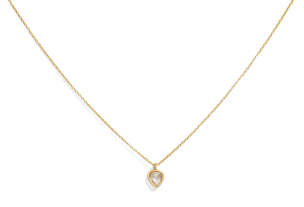 Diamond Slice Pendant Necklace