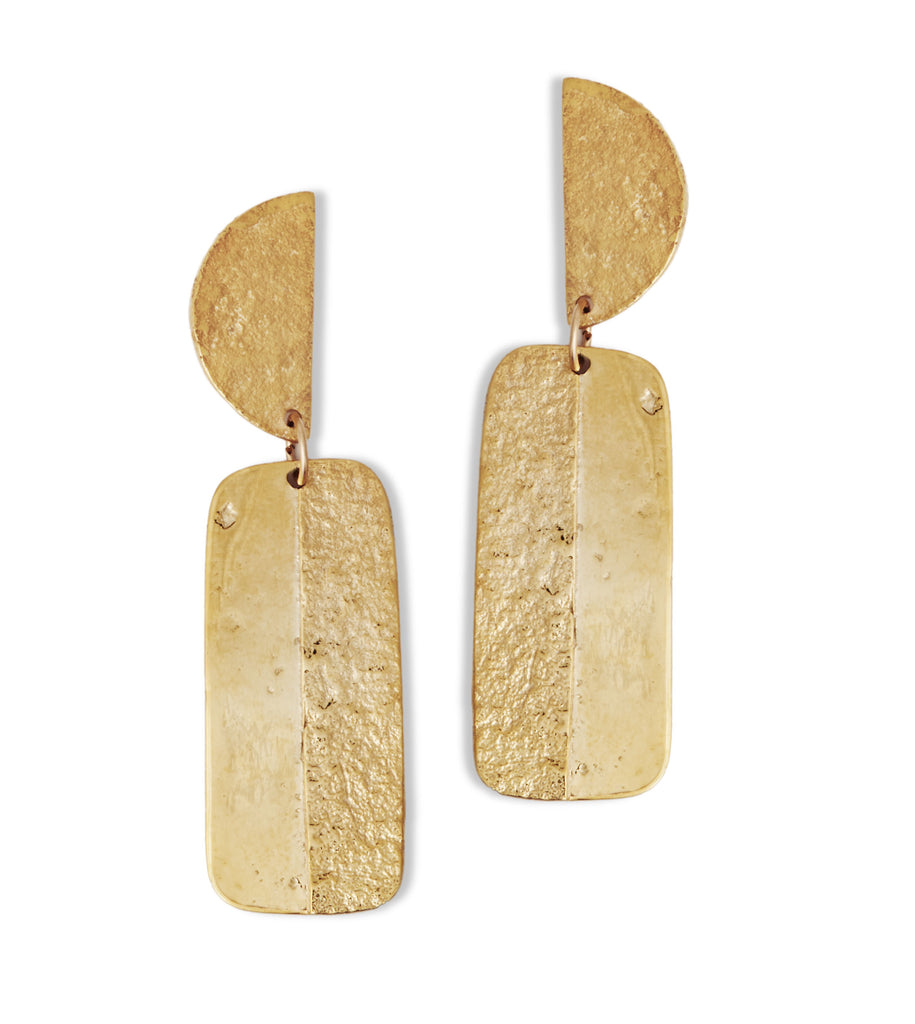 Gold Articulated Earrings
