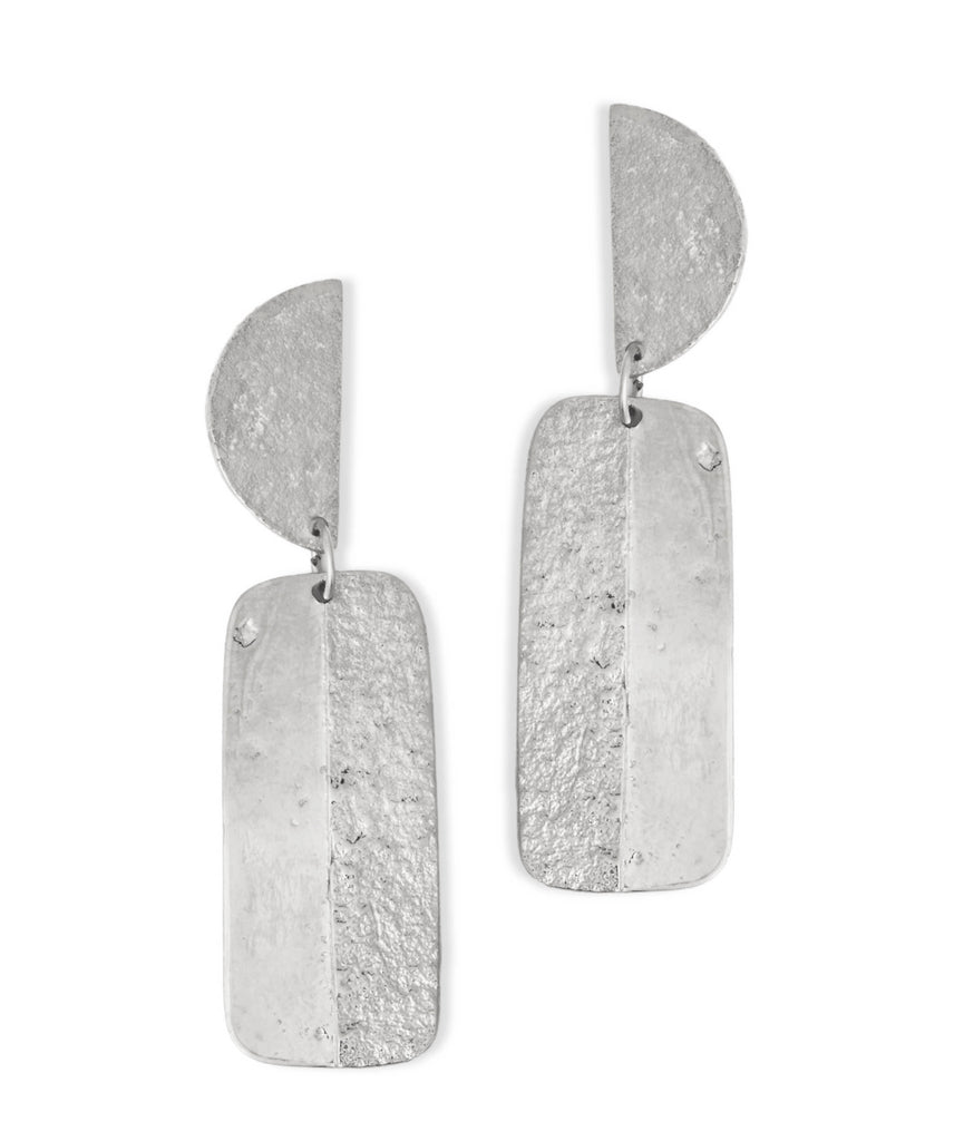 Silver Articulated Earrings