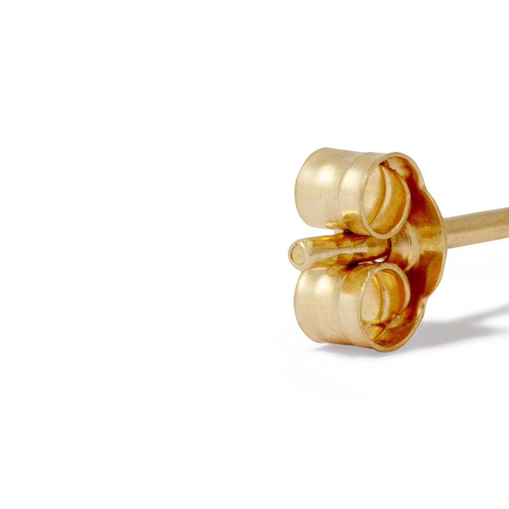 Petite Hoop Earrings in 18k Gold with Diamonds