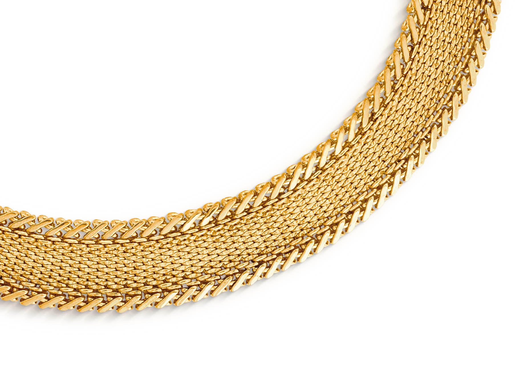 CHRISTIAN DIOR Vintage Gold Jewellery Set Necklace & Bracelet Link 1980s -  Chelsea Vintage Couture
