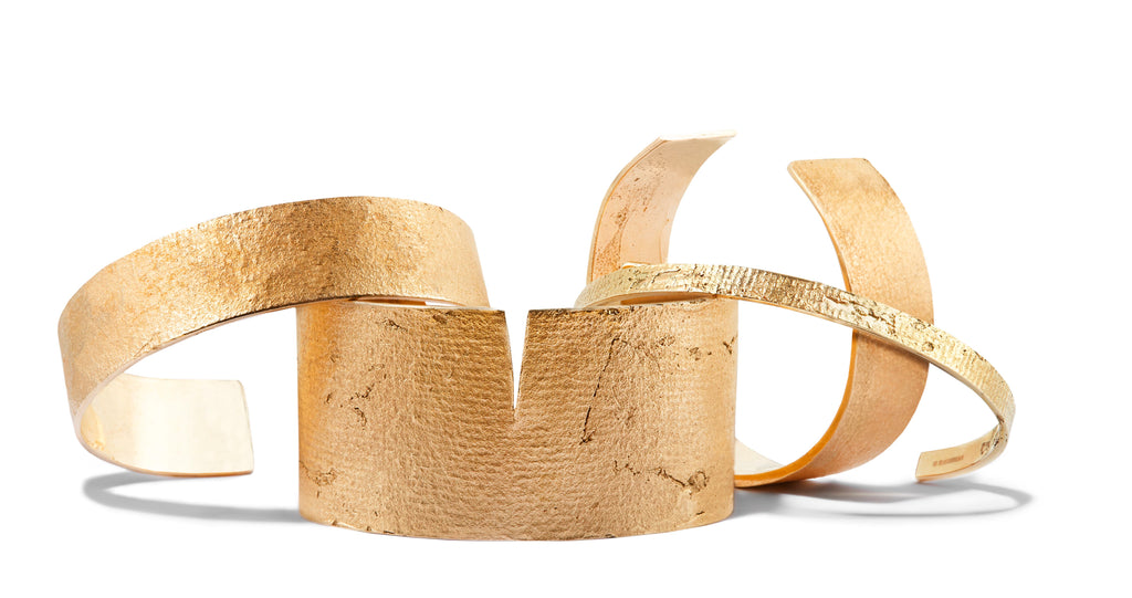 Women's Paper Cuff in Yellow Gold