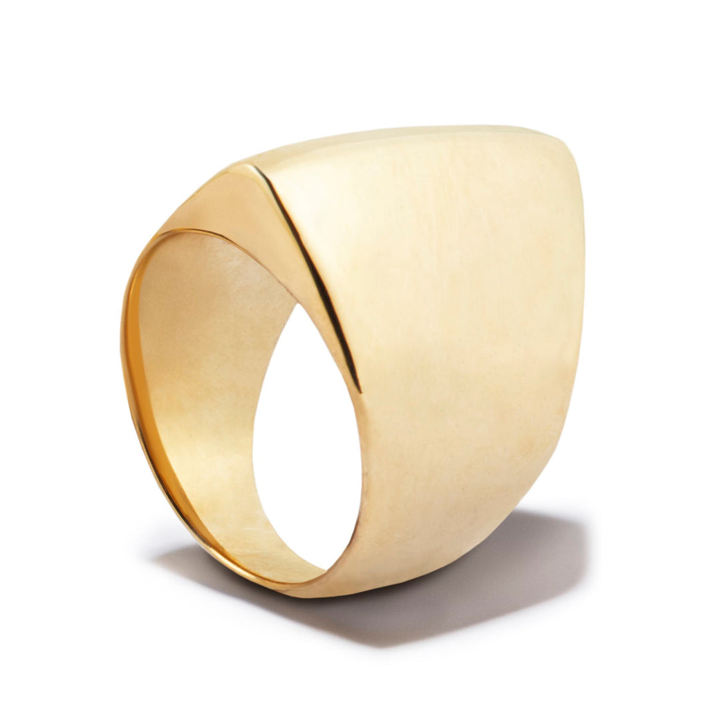 Ridge Ring in 18-Carat Gold