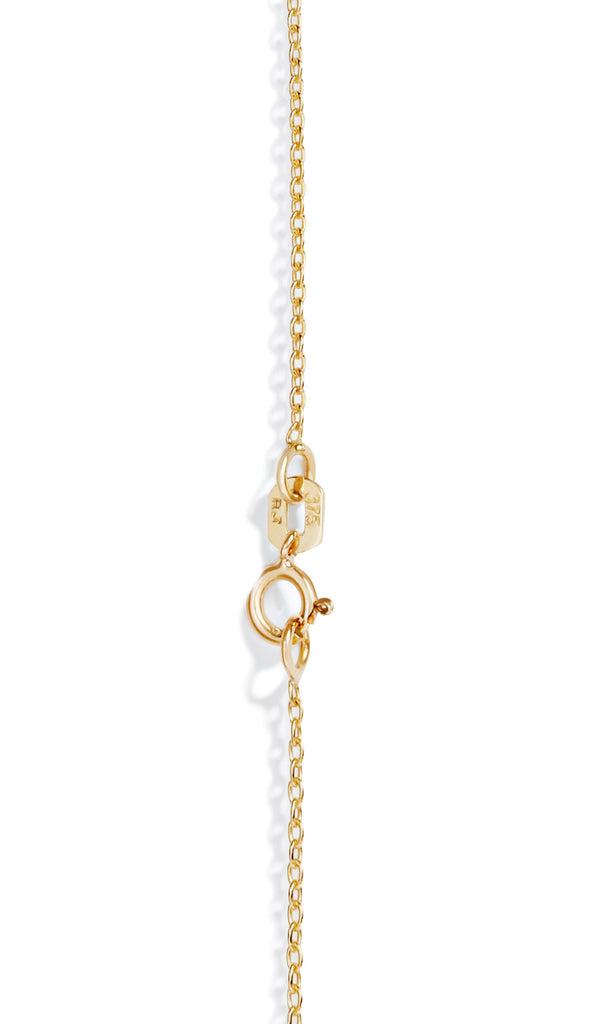 Bar Necklace in Yellow Gold with White Diamonds